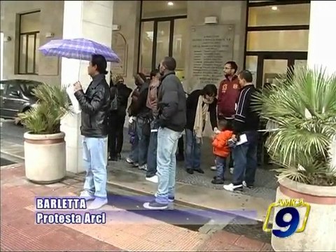 BARLETTA. Protesta ARCI diamo asilo ai rifugiati