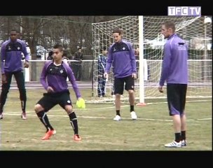 Entrainement du TFC à Saint-Gaudens