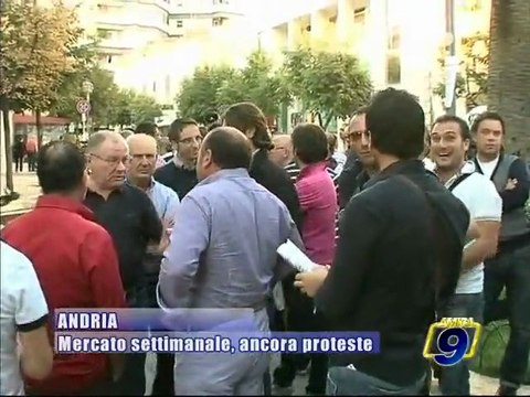 ANDRIA. mercato settimanale, ancora proteste