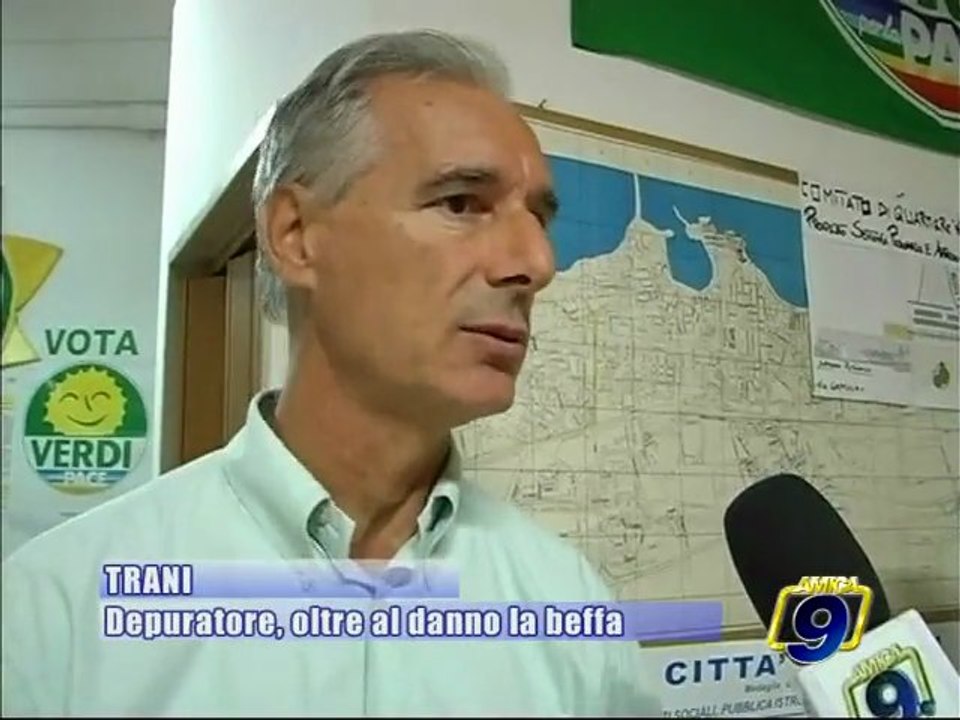 TRANI. Depuratore, oltre al danno la beffa