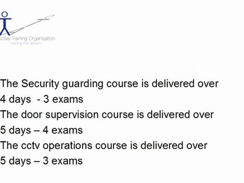 SIA security courses