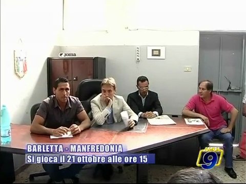 CALCIO. Barletta - Mafredonia si giochera' il 21 ottobre ore 15