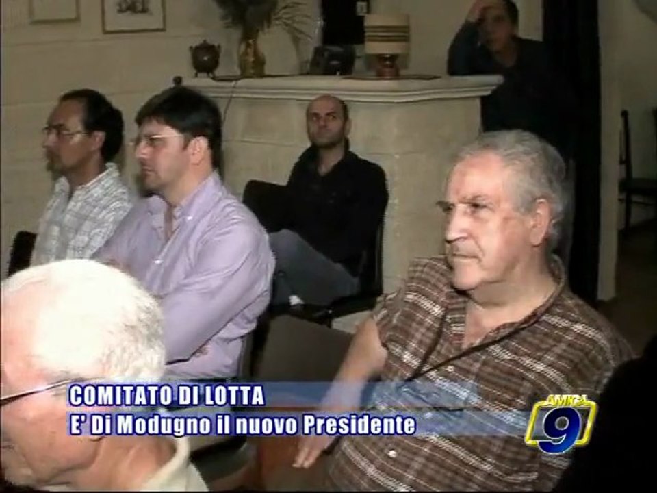 BARLETTA. Comitato di lotta, e' Nicola Di Modugno il nuovo presidente