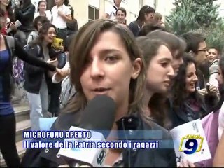 BARLETTA - MICROFONO APERTO. Il valore della Patria secondo i ragazzi
