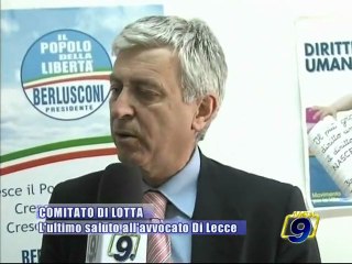 BARLETTA. Ultimo saluto all'avvocato Di Lecce