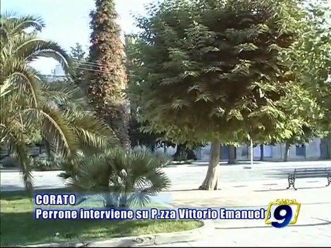 CORATO. Perrone interviene su Piazza Vittorio Emanuele