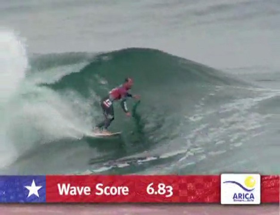 Rip Curl Pro Search Chile: Round 4 Heat 8 - Damien Hobgood def. Travis Logie