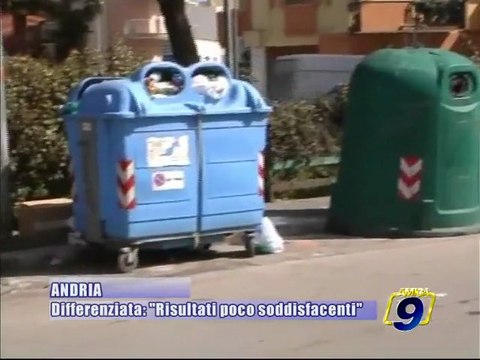 ANDRIA. Raccolta differenziata, risultati poco soddisfacenti
