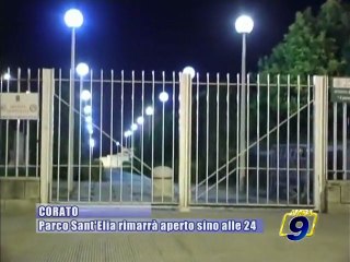 CORATO. Parco Sant'Elia aperto fino alle 24