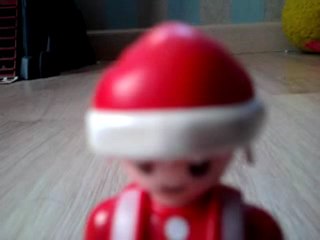 Blague du pâté sur papa noël imberbe