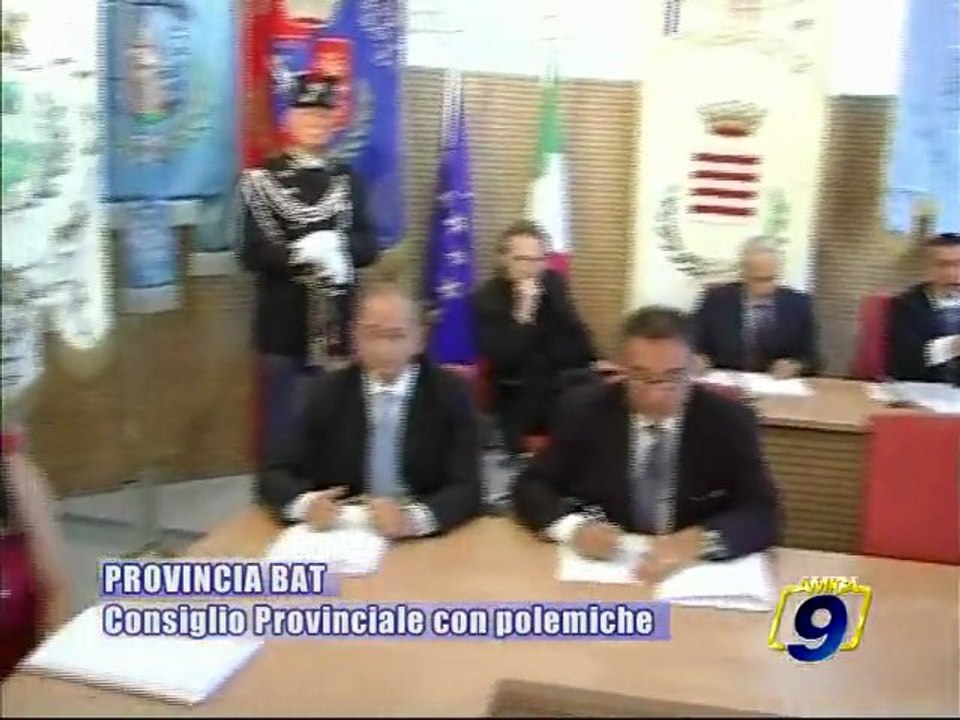 PROVINCIA BAT. Consiglio Provinciale con polemiche