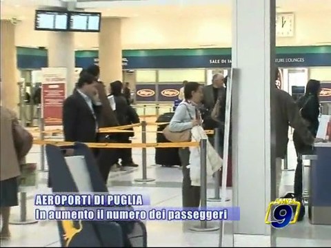 AEREOPORTI DI PUGLIA. In aumento il numero di passeggeri