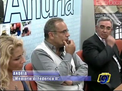 ANDRIA. Presentato lo spettacolo teatrale Memorie di Federico II - L'ultima notte di un imperatore