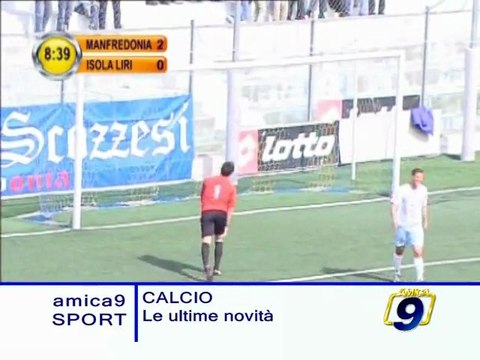 CALCIO. Le ultime novita' di Andria, Barletta, Manfredonia e Bisceglie