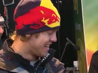 Sebastian Vettel visits the Rauch factory