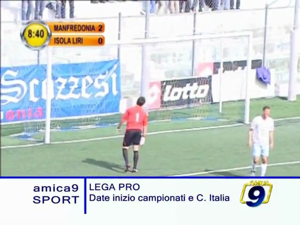 CALCIO. Ufficializzate le date d'inizio per campionati e coppa italia