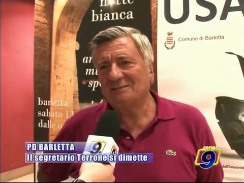BARLETTA. Il prof. Terrone si dimette da segretario PD