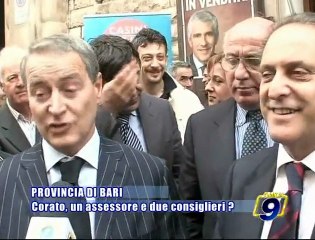 PROVINCIA BARI. Corato, un assessore e due consiglieri?
