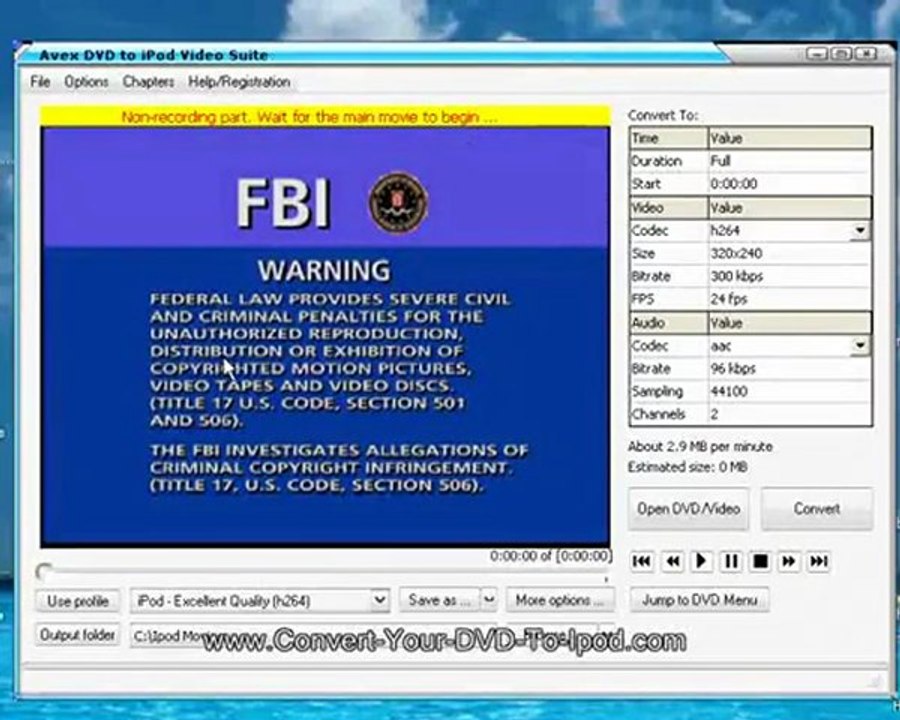 DVD to Ipod, PSP, Zune,Avi, MP4,  3G Converter