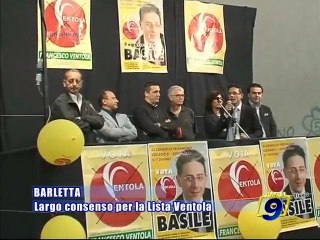 BARLETTA. Largo consenso per la Lista Ventola