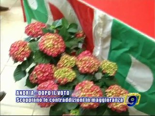 ANDRIA. Dopo il voto, scoppiano le contraddizioni in maggioranza