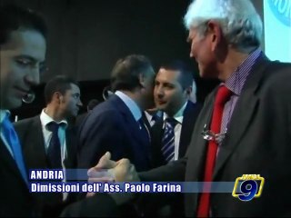 ANDRIA. Dimissioni dell'assessore Paolo Farina