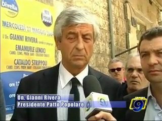 PROVINCIALI BARI. L'on Gianni Rivera a Corato per Divella presidente
