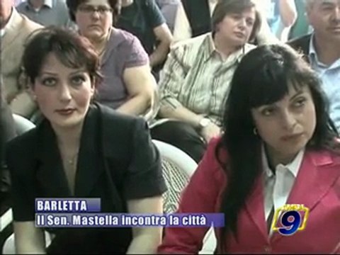 PROVINCIALI BAT. Il Sen. Mastella incontra la citta'