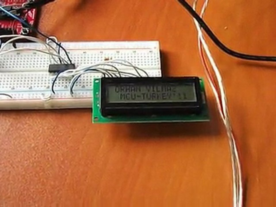 MCU-TURKEY GPS ile Konum Belirleme Projesi Video 2 (LCD'li)