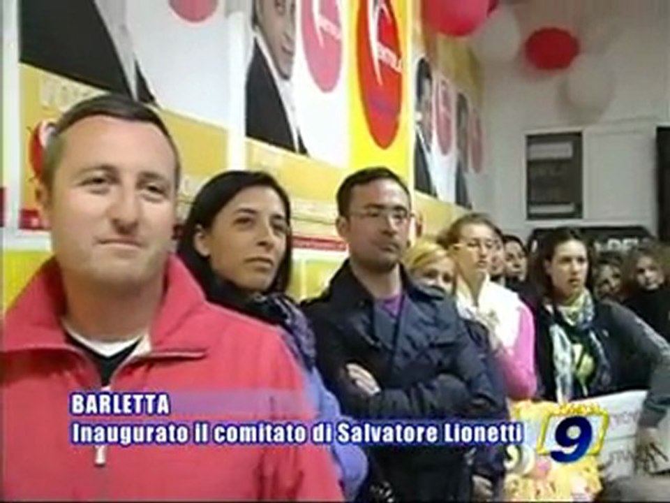 PROVINCIALI BAT. Inaugurato il comitato elettorale di Salvatore Lionetti