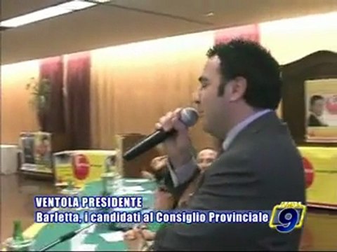 PROVINCIALI BAT. Barletta, presentati i candidati consiglieri per la lista Ventola Presidente