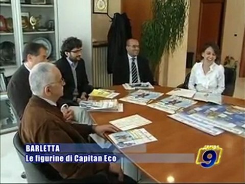 BARLETTA. Le figurine di Capitan Eco, da un mare di rifiuti a un mare di risorse