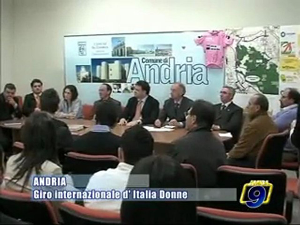 ANDRIA. Presentata la tappa del Giro Internazionale d'Italia Donne 2009.