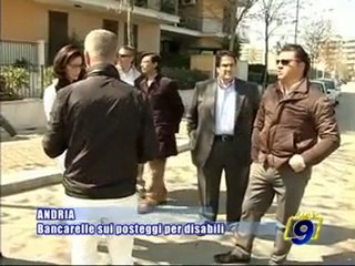 ANDRIA. Bancarelle sui posteggi per disabili