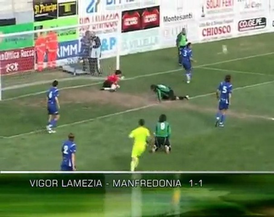 VIGOR LAMEZIA - MANFREDONIA  1-1 [25^ Giornata Seconda Divisione Gir/C 2008/09]