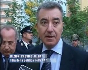PROVINCIALI BAT. I Big della Politica nella BAT