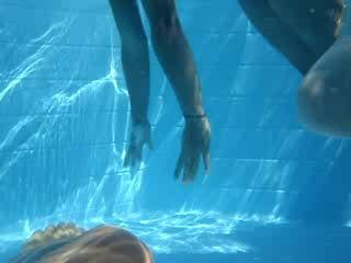 moi filmé par ju dans la piscine
