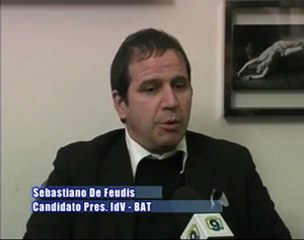 PROVINCIALI BAT. DE Feudis candidato Presidente IDV BAT