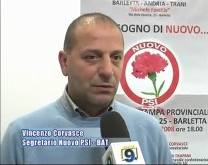 BARLETTA. Il Nuovo PSI sostiene Salerno