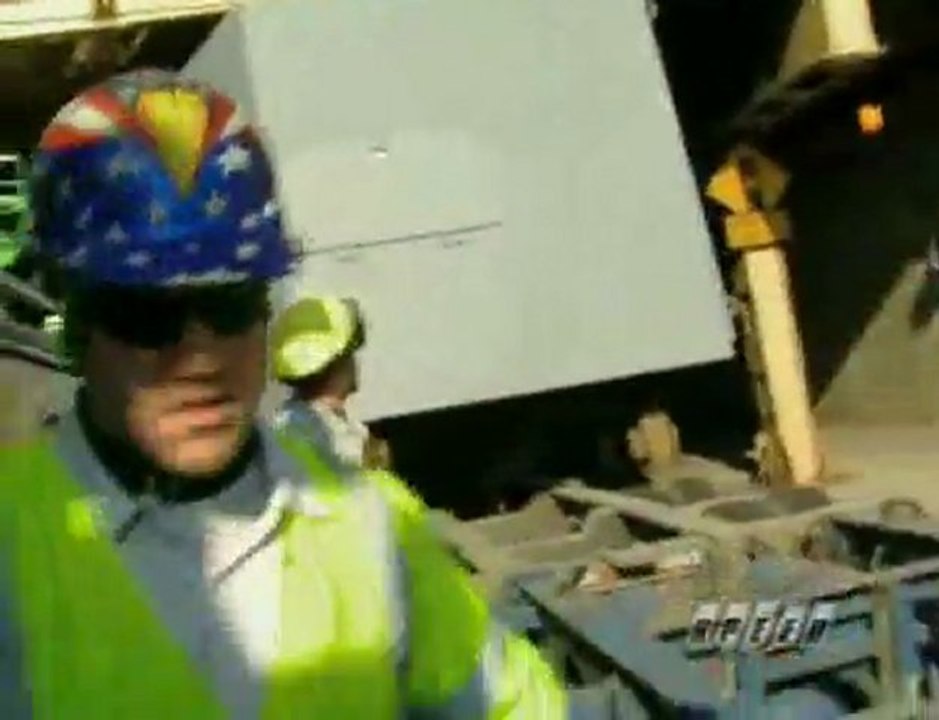 Wrecked 15 Axle Superload