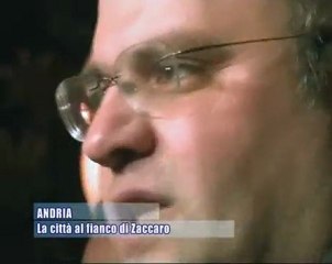 Andria, la città al fianco di Zaccaro - AMICA9 informa