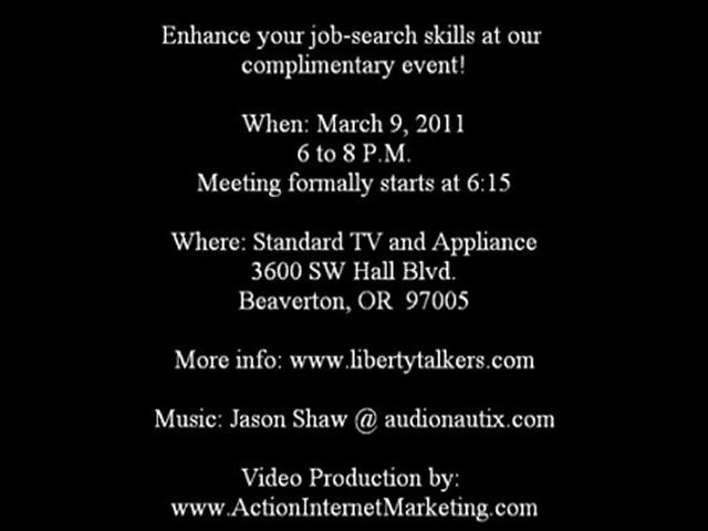 Job Search: Beaverton Oregon Event!
