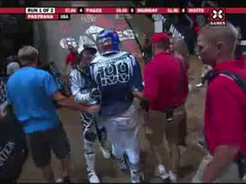 Travis Pastrana Toilet Paper Roll Crash :: Best Trick :: XGames 15