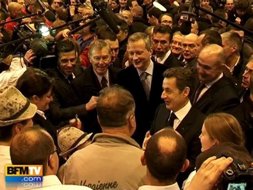 Sarkozy inaugure le salon de l'Agriculture