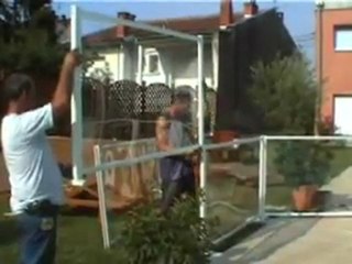 Lignes et Alu : Barrière de sécurité pour piscine