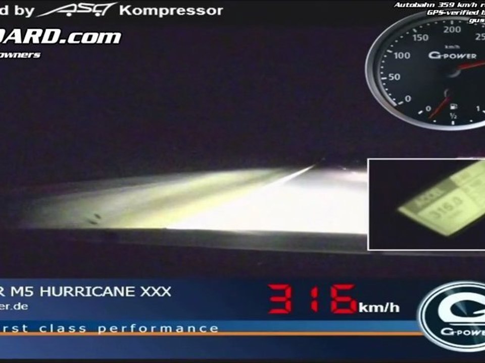 BMW M5 Touring - G-Power Hurricane RS - 359 km/h