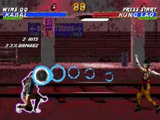 Mortal Kombat 3-(Genesis)- Kabal Gameplay (Part 1 of 3)