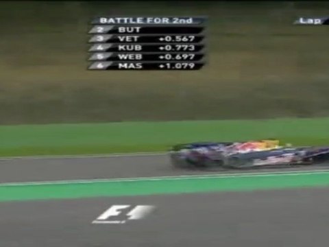 BUTTON -VETTEL CRASH AT BELGIUM GRAND PRIX (SPA)