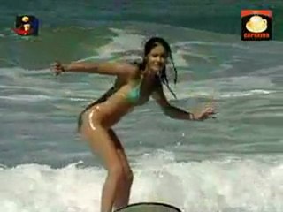 Watching the hottie learn to surf