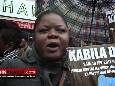 Manifestation Kabila dégage , Paris 19 février 2011